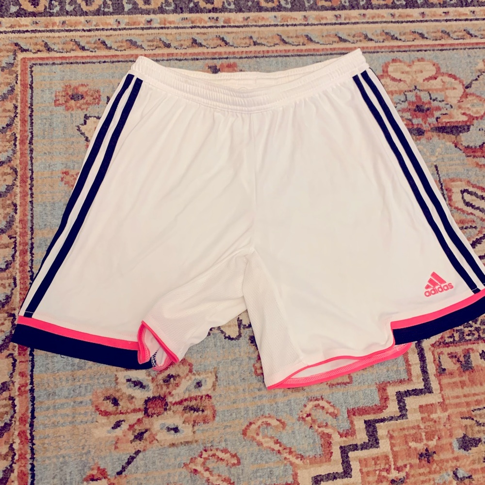 Clima Cool Adidas White With Pink Detail Shorts